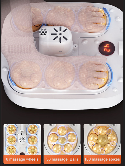 אמבט רגליים מתקפל עם חימום, מסאז'ר ממונע, מסך מגע, ערכת פדיקור, בקרת טמפרטורה, ספא פדיקור לרגליים, אמבט רגליים