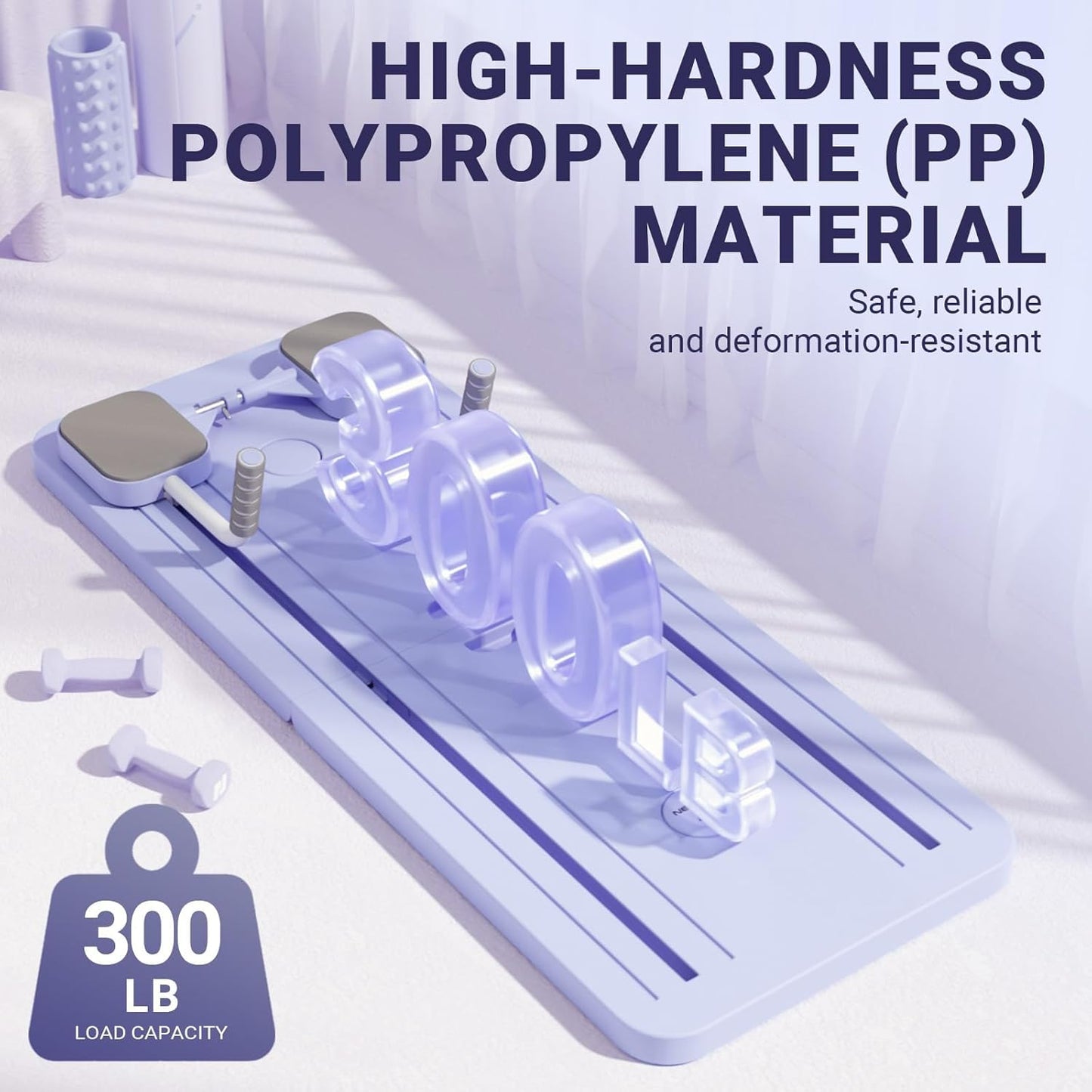 פילאטיס בורד - סט פילאטיס רפורמר 2025, לוח פילאטיס רפורמר מתקפל רב תכליתי לבית, לוח הזזה לפילאטיס 5 ב-1