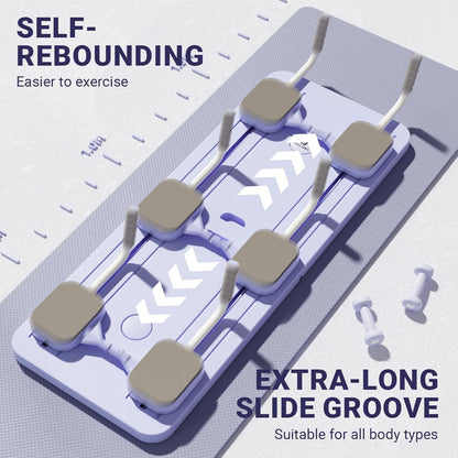 פילאטיס בורד - סט פילאטיס רפורמר 2025, לוח פילאטיס רפורמר מתקפל רב תכליתי לבית, לוח הזזה לפילאטיס 5 ב-1