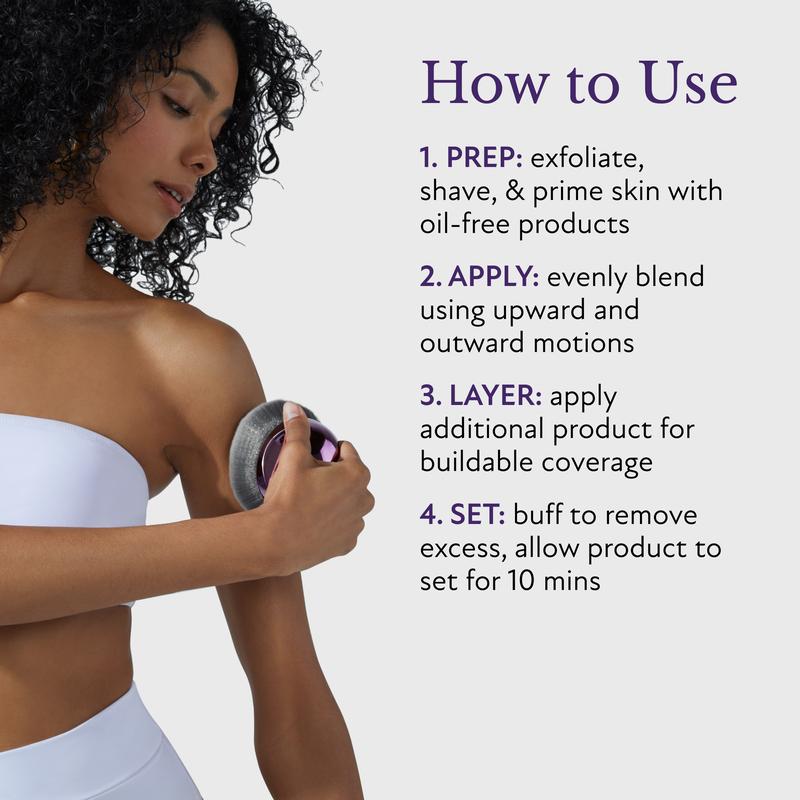 מייק אפ עמיד במים לכל הגוף עם כיסוי מלא להסתרת קעקועים ופגמי עור ויצירת מראה טבעי וקורן - 100 מ"ל