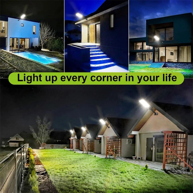 מערכת תאורת LED סולארית עם חיישן תנועה 1500W