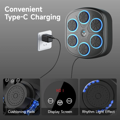 מכונת אגרוף נגינה עם כפפות אגרוף