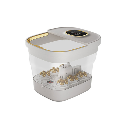 אמבט רגליים מתקפל עם חימום, מסאז'ר ממונע, מסך מגע, ערכת פדיקור, בקרת טמפרטורה, ספא פדיקור לרגליים, אמבט רגליים